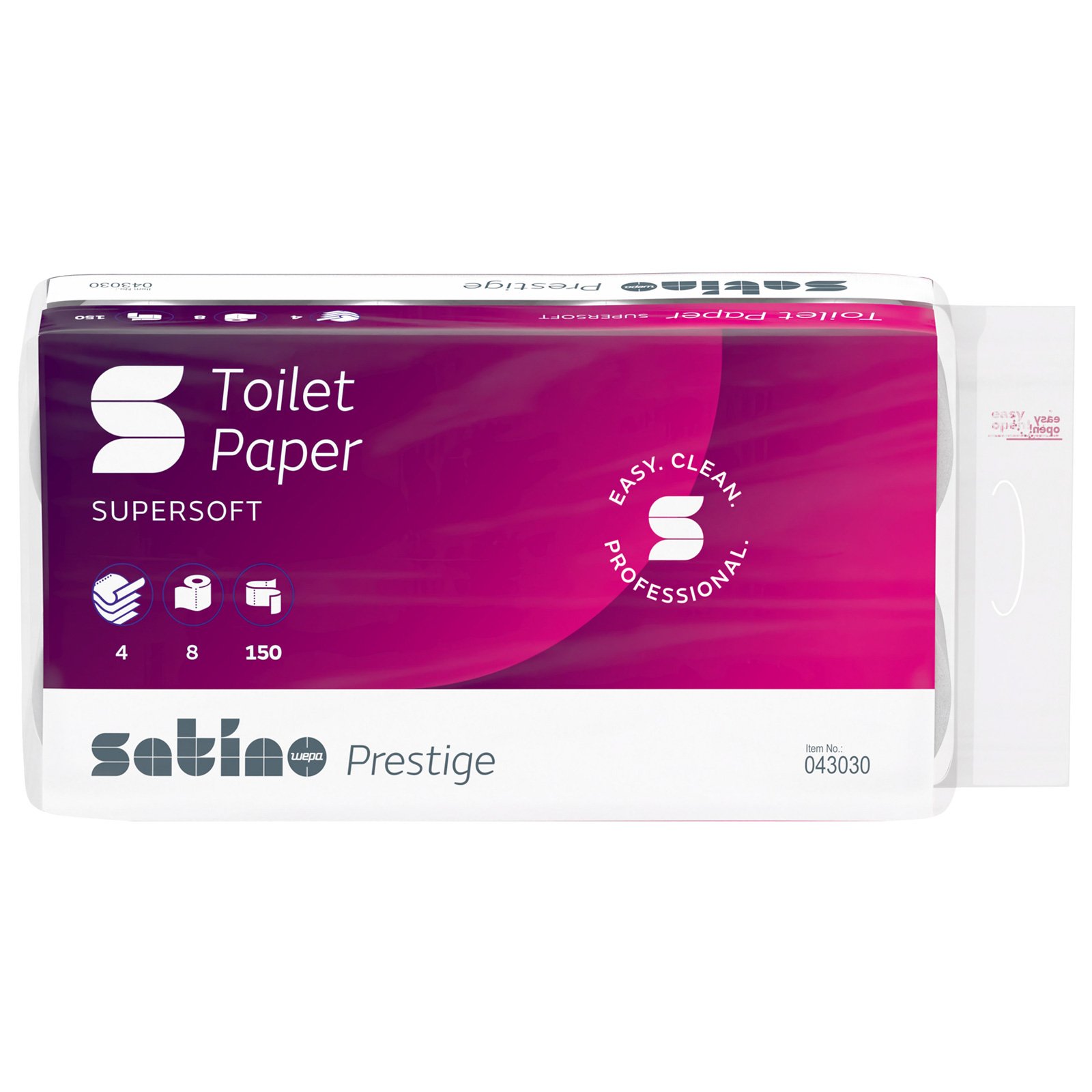 Satino Prestige toiletpapir hvid 4Lag