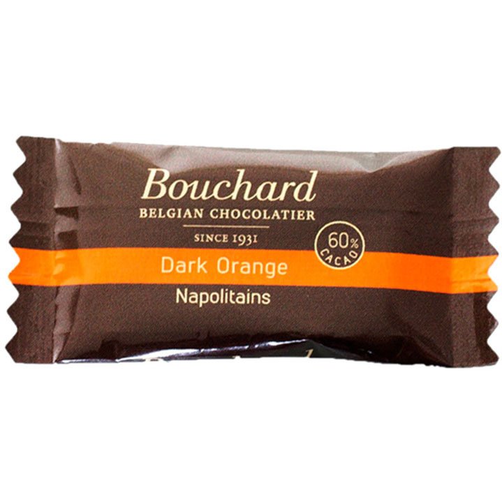 Bouchard Flow Orange mørk chokolade 200 stk