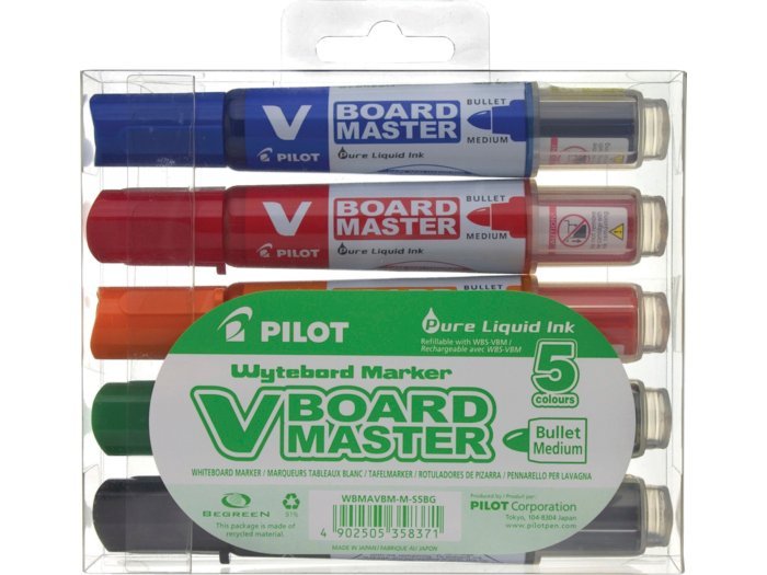 Pilot V Board Master BG V whiteboardmarker flerfarvet