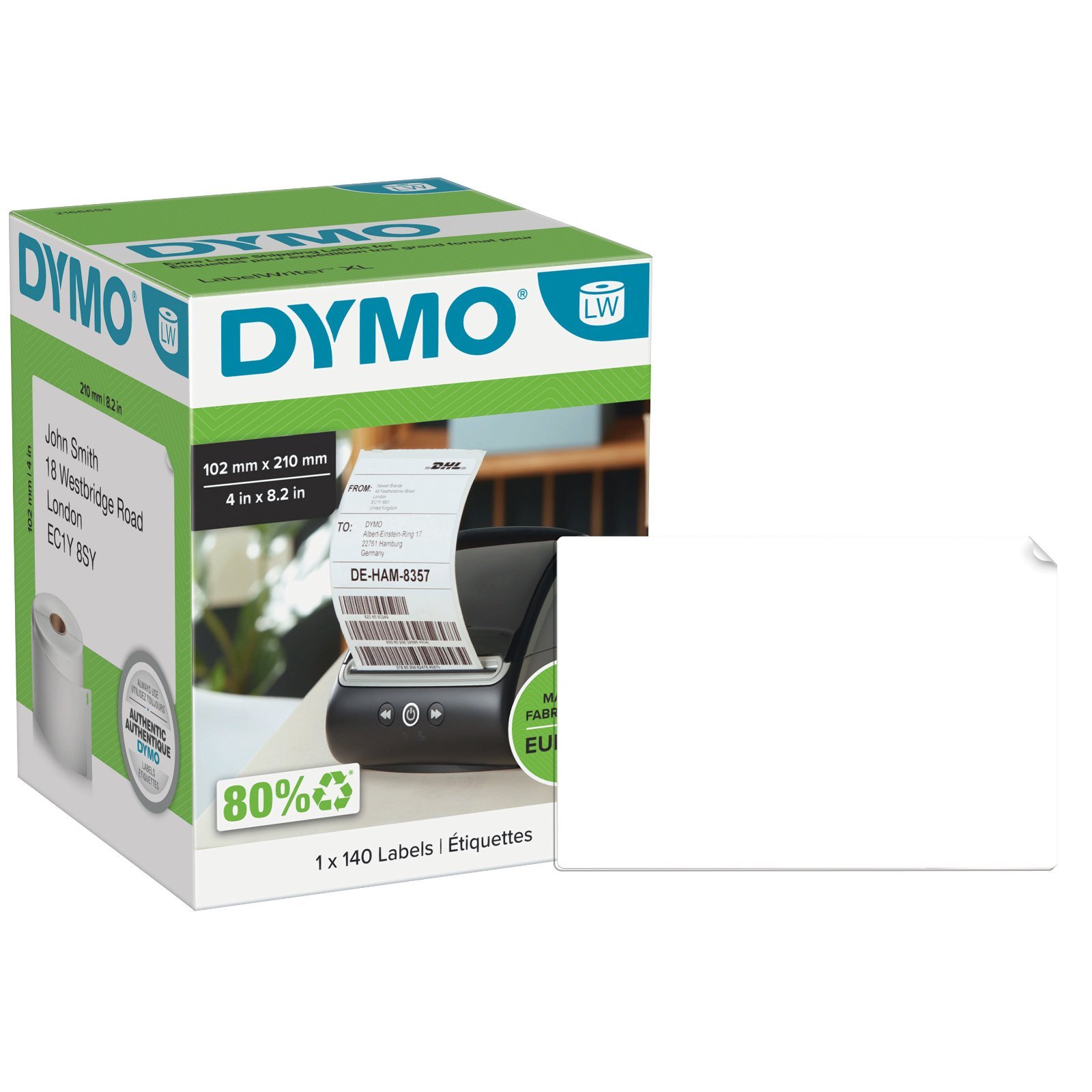 Dymo LabelWriter DHL shippingetiketter