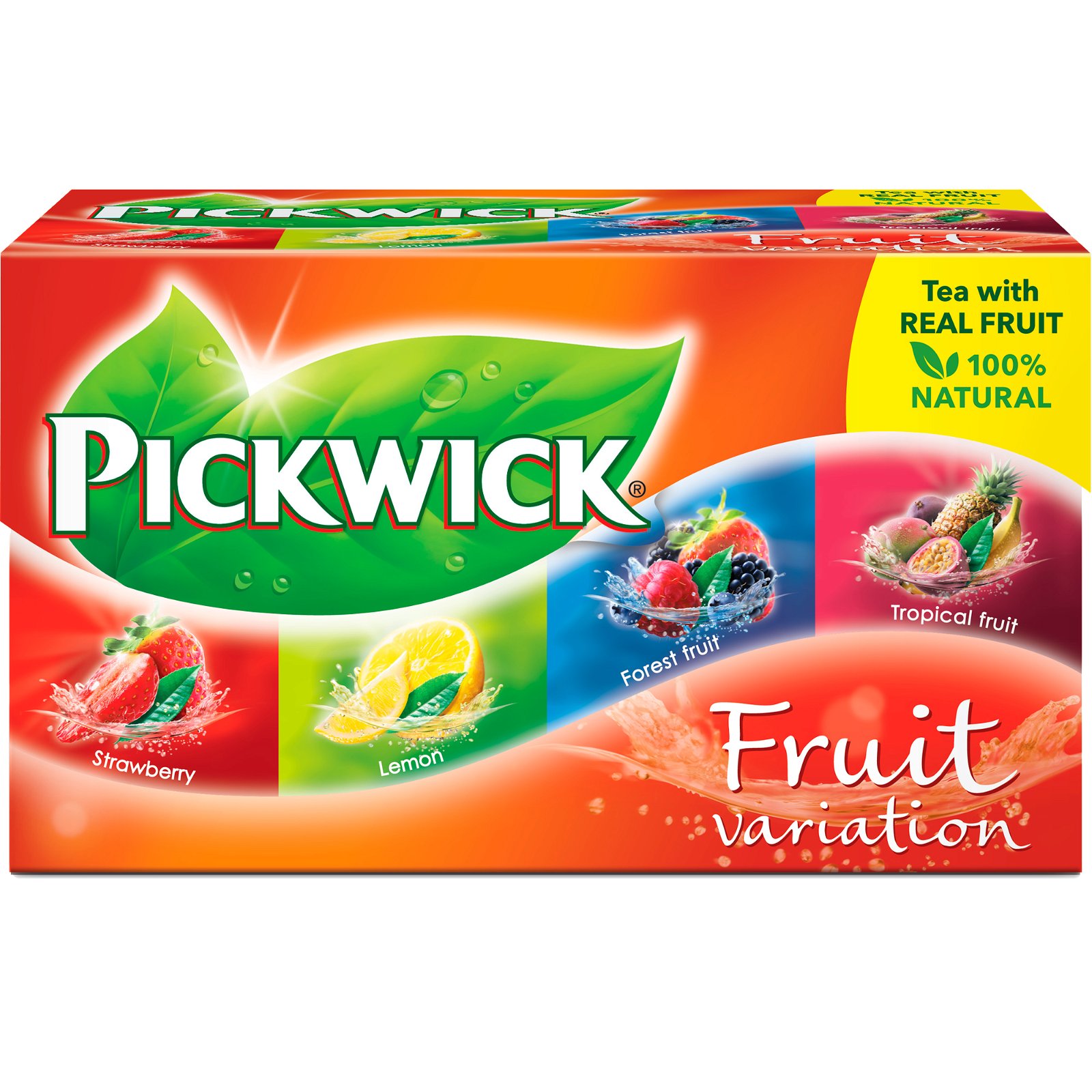 Pickwick te 20 stk Jordbær, Skovbær, Citron og Tropisk frugt