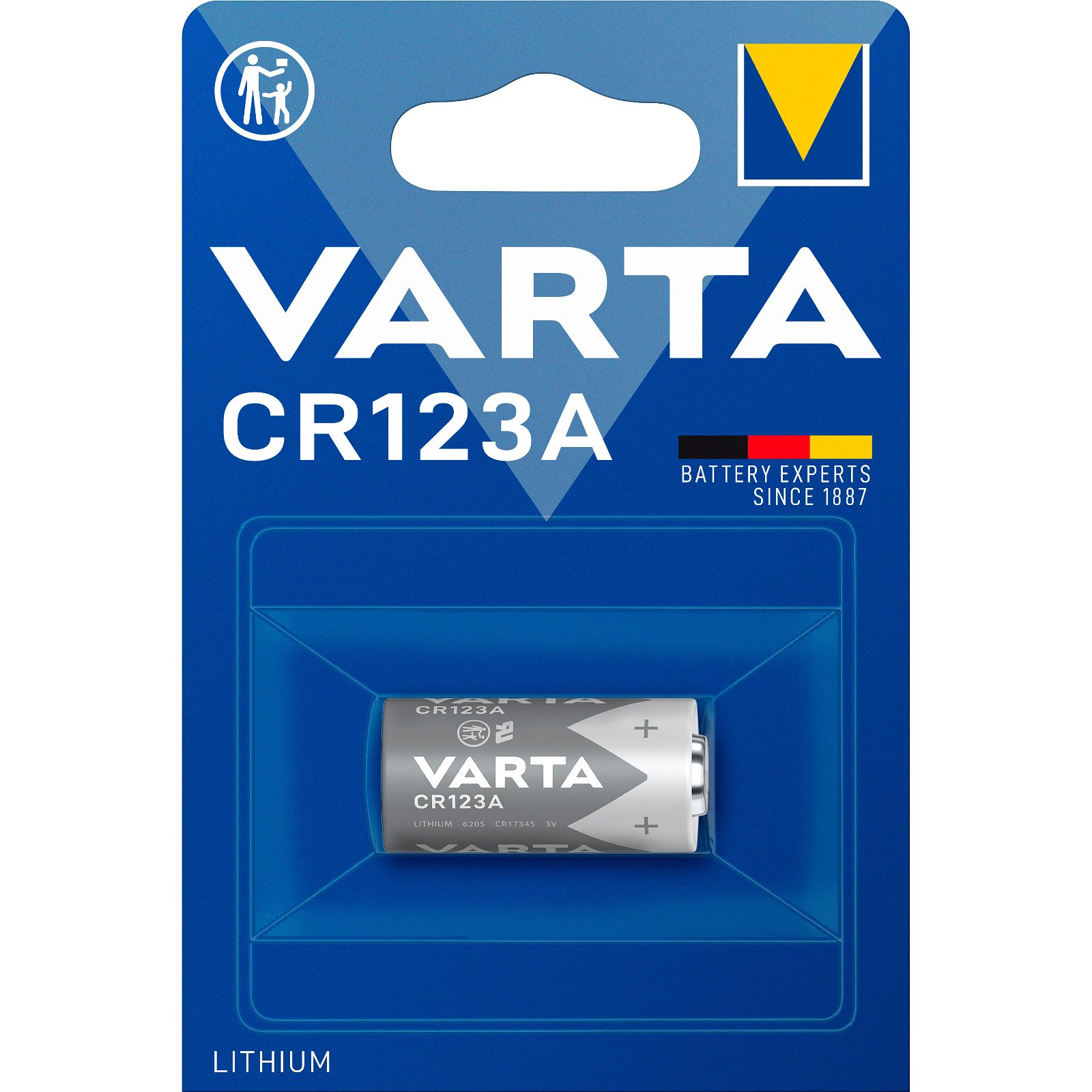 VARTA Foto batteri CR123/IEC: CR17345 3 v 1 stk