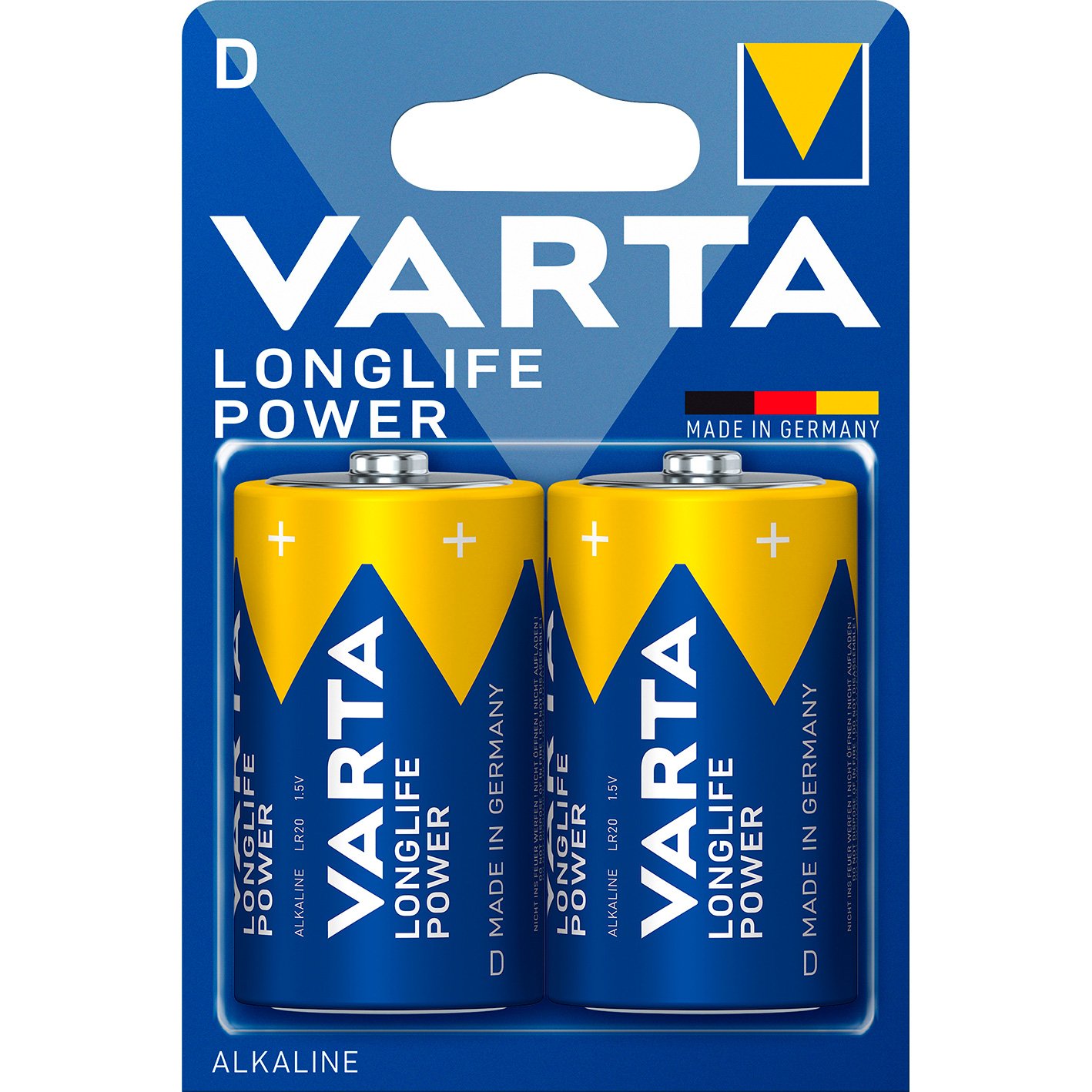 VARTA LongLife Power batteri D/LR20 1.5 v 2 stk