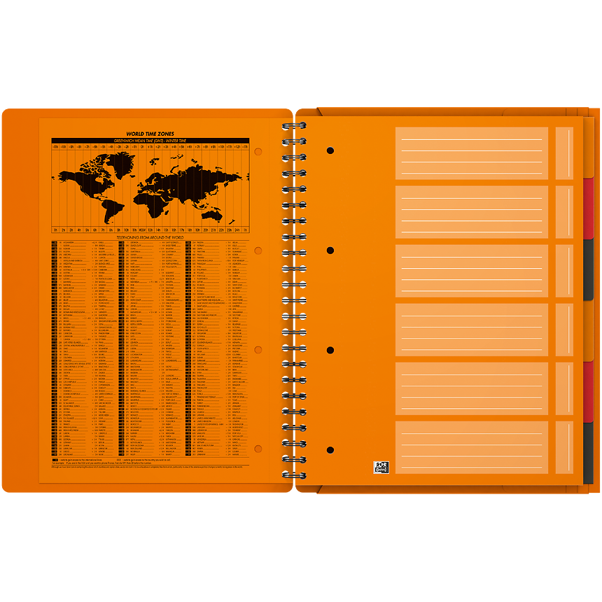 Oxford International OrganiserBook A4+ 80 g orange