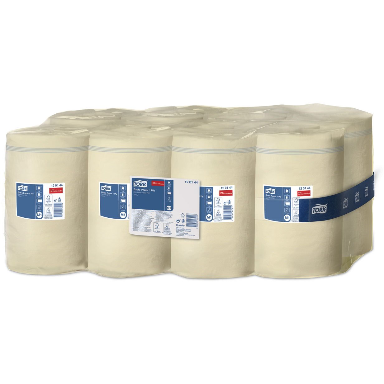 Tork Universal Basic Mini aftørringspapir , 1Lag