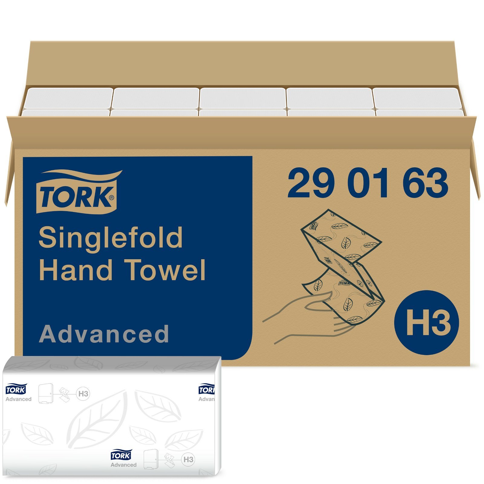 Tork Advanced håndklædeark H3 C-fold 2Lag