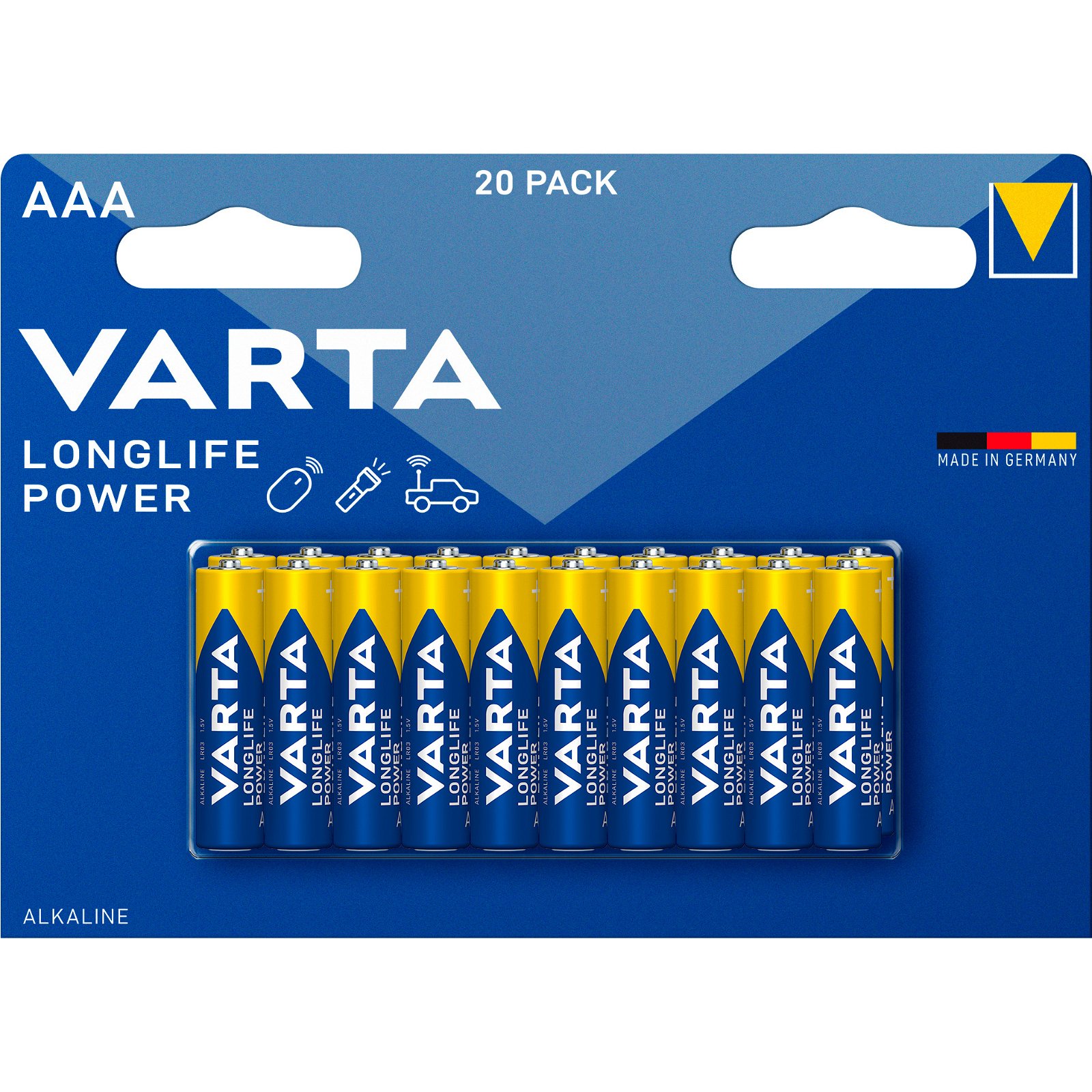 VARTA LongLife Power batteri AAA/LR03 1.5 v 20 stk