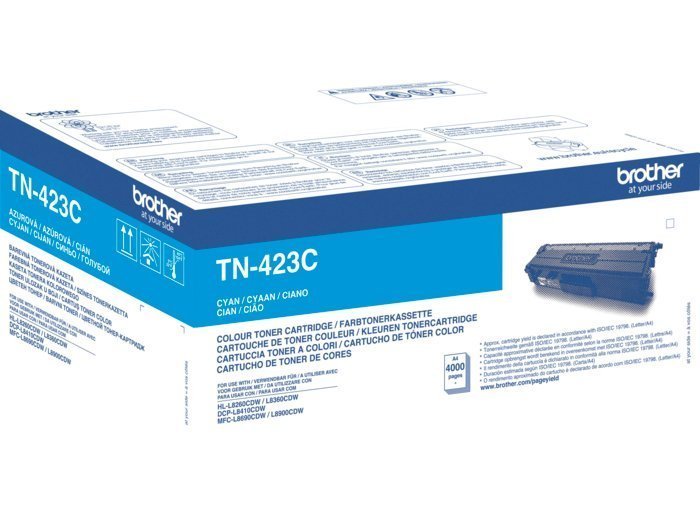 Brother TN-423C Cyan Lasertoner, 4.000 sider