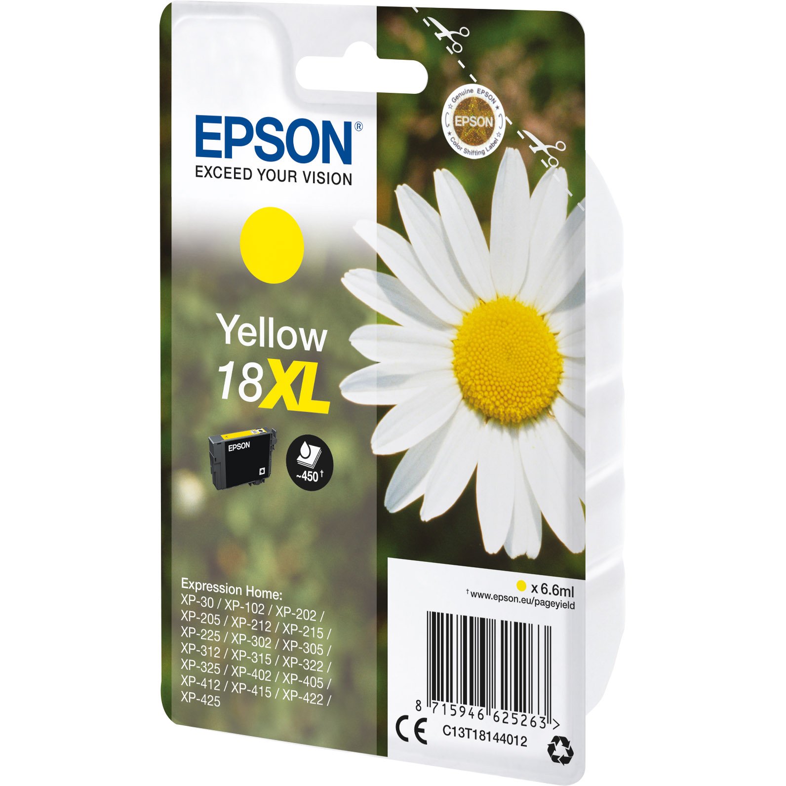 Epson 18XL blækpatron  yellow