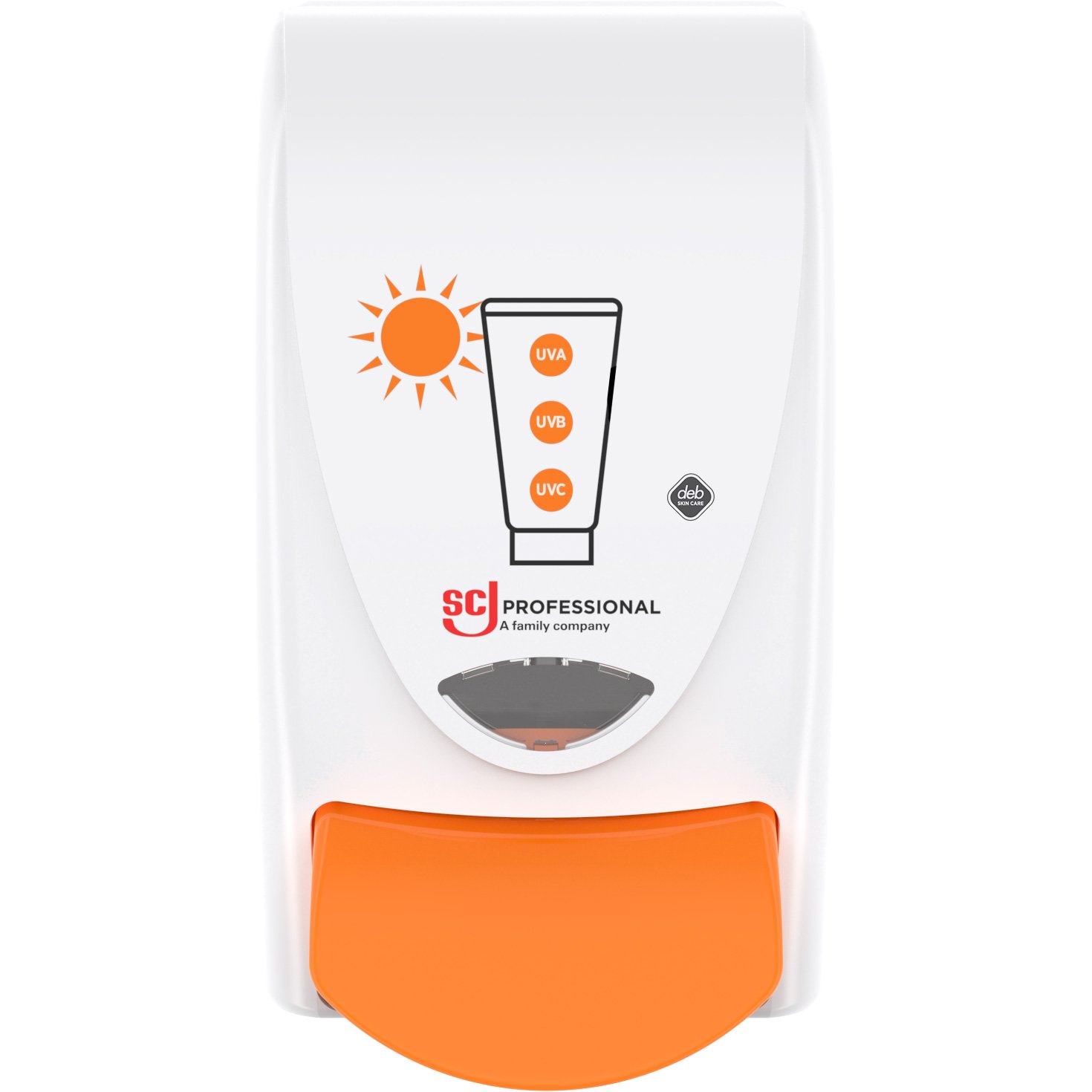 Deb Stoko Suncreen dispenser hvid;orange