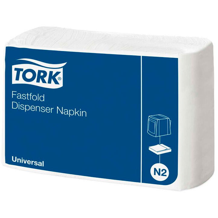 Tork 10933 Universal Fastfold servietter N2 hvid 300stk