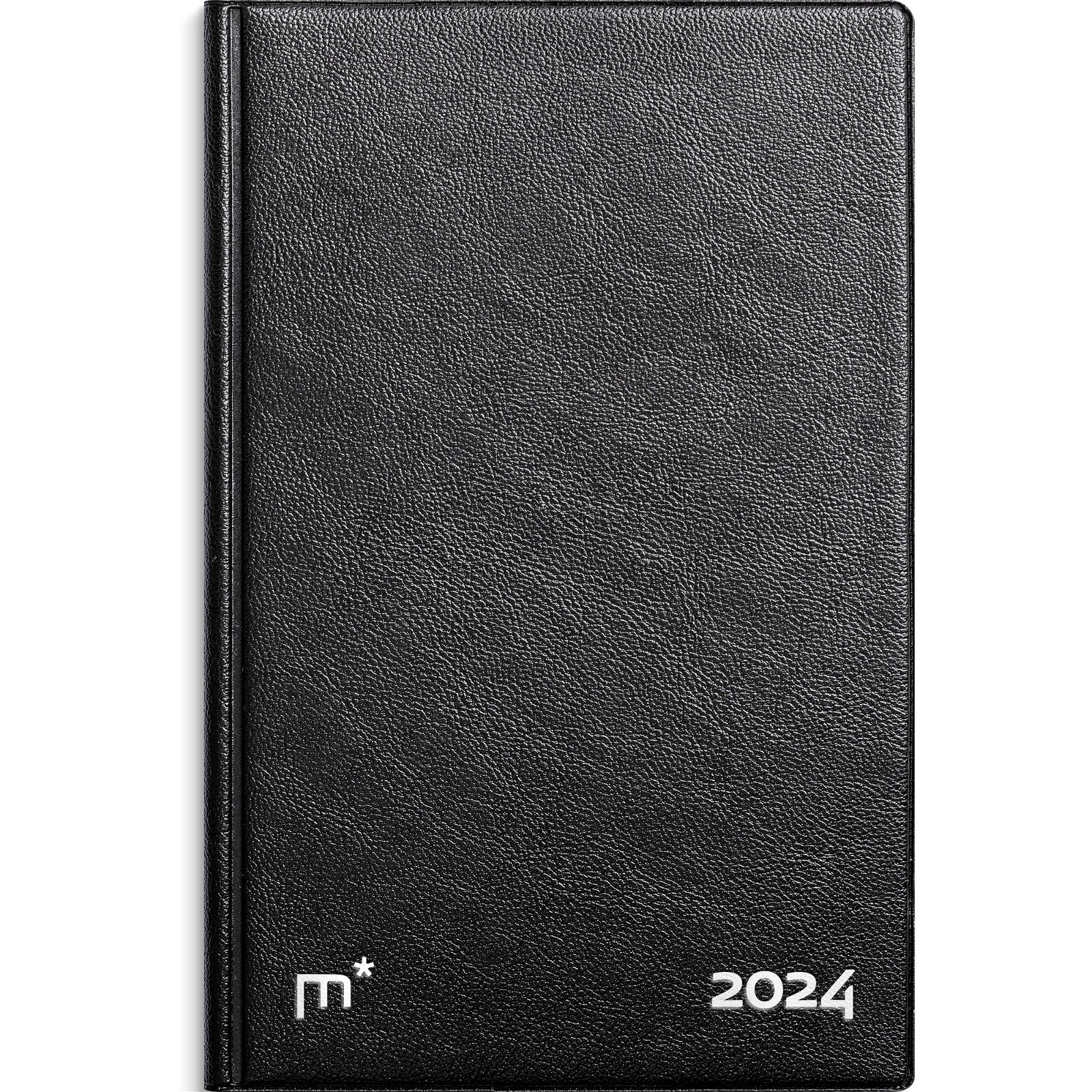 Mayland 2024 24179000 lommekalender tværformat 12x7,5cm sort