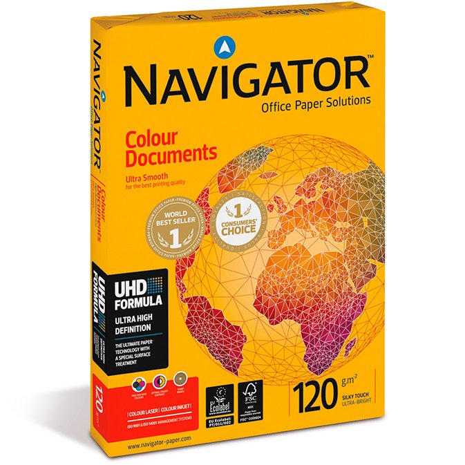 Navigator Colour Documents kopipapir A4 120 g 250 ark hvid