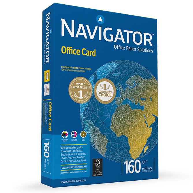 Navigator Office Card kopipapir A4 160 g 250 ark hvid