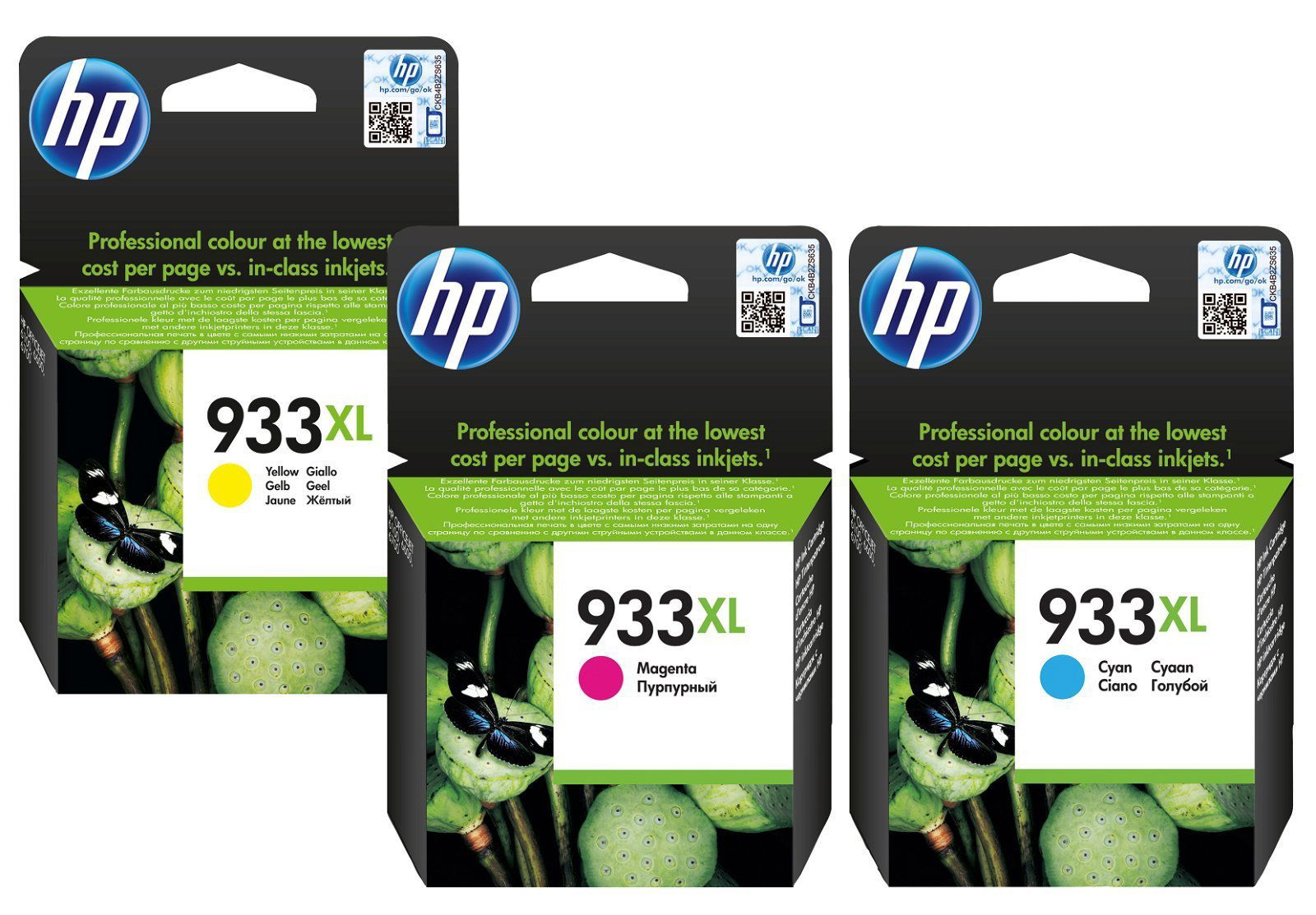 HP 933XL CN054AE Cyan Blækpatron, 825 sider