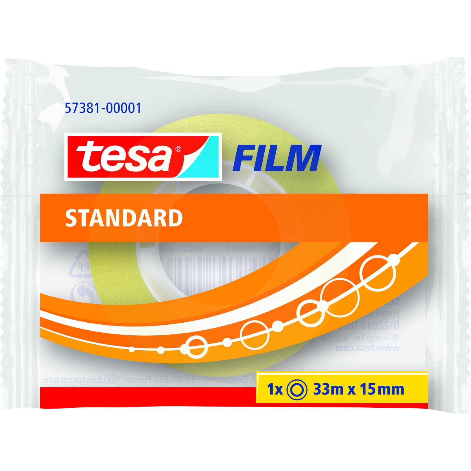 Tesa Allround Tape 57381-00001-01 transparent 15 mm x 33 m