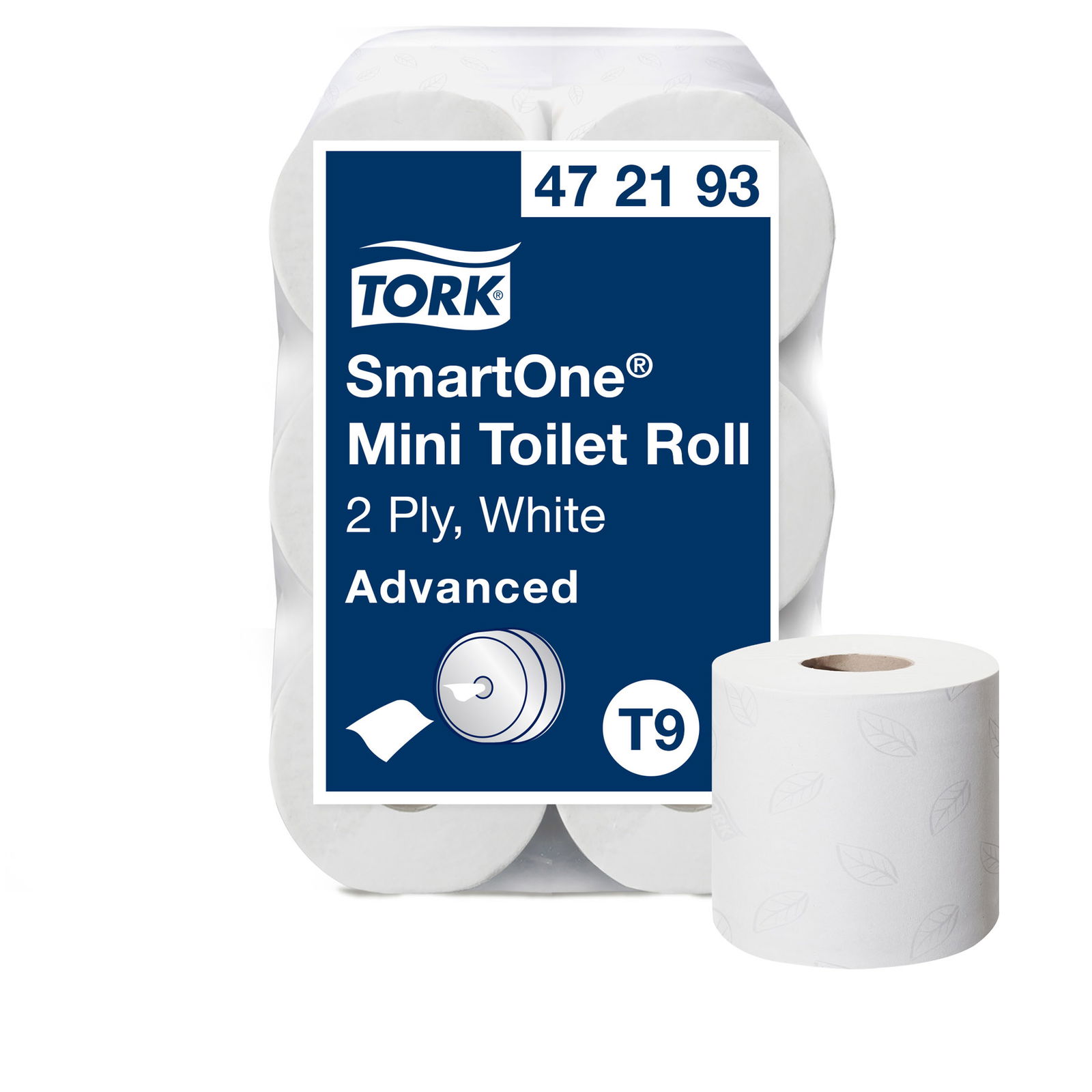 Tork 472193 SmartOne Mini toiletpapir 2-lags 12rl