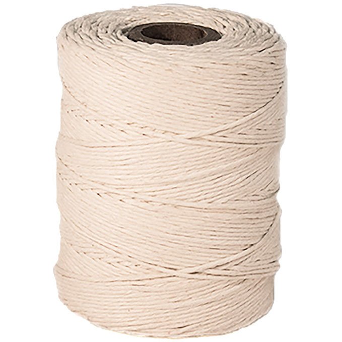 Bomuldsgarn 2/6 250 g 1,2 mm x 225 m hvid