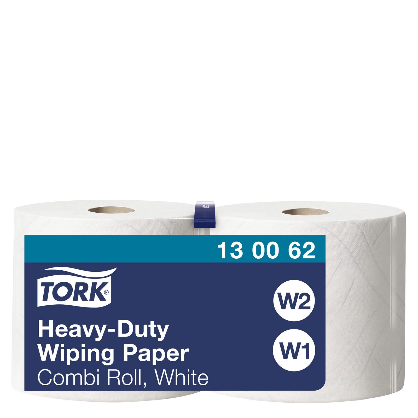 Tork 130062 Heavy-Duty W1/W2 2lags aftørringspapir hvid 2ruller