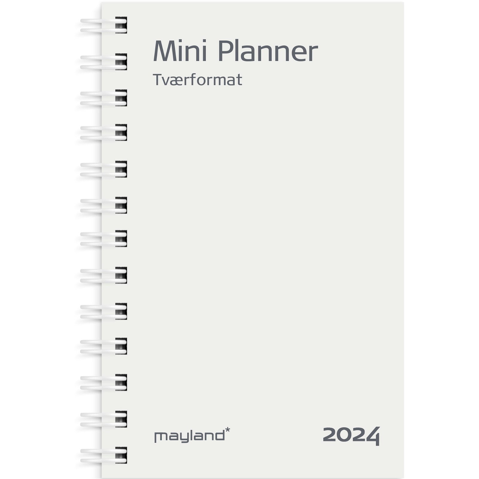 Mayland 2024 24084800 mini ugekalender refill 12x8cm hvid