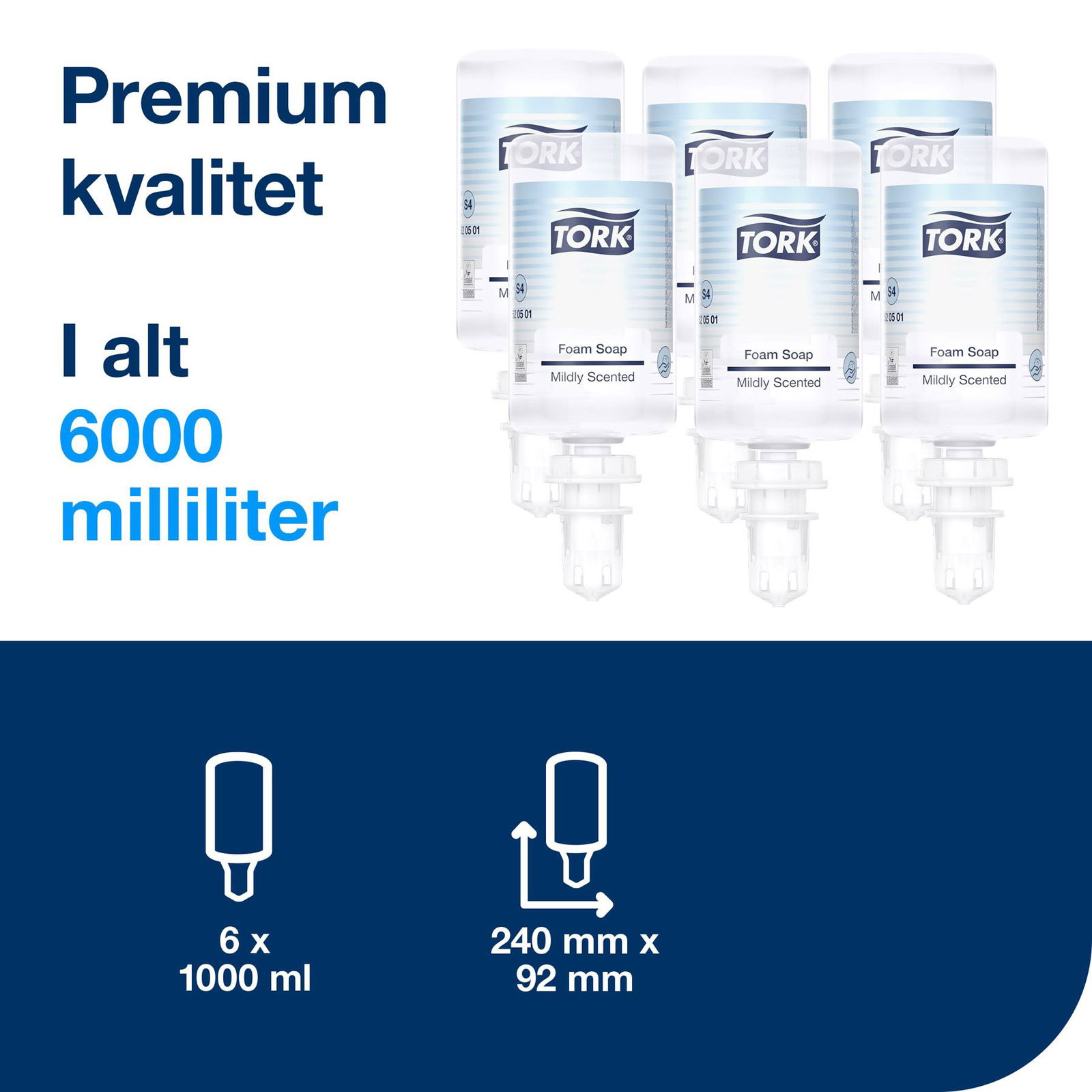 Tork 520501 Mild skumsæbe S4 1L