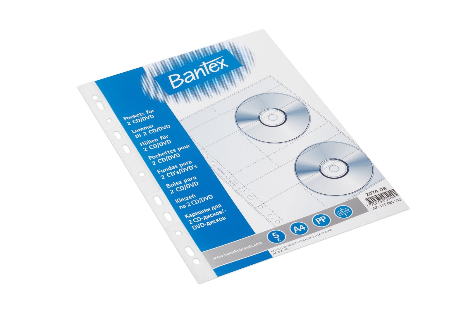 Bantex CD-lomme