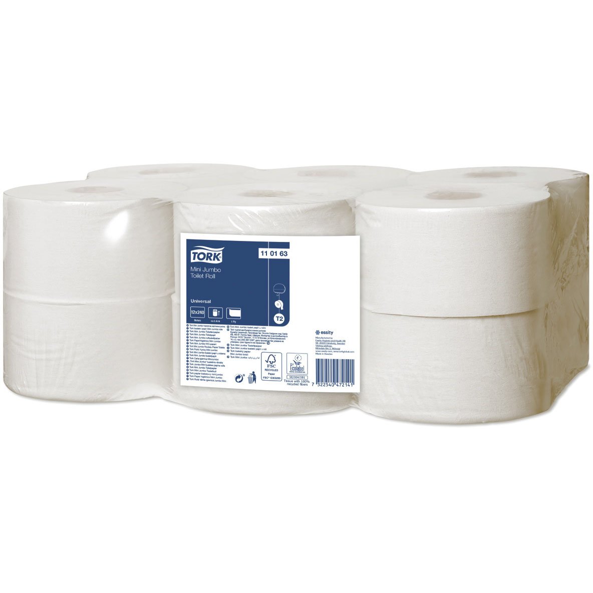 Tork Advanced toiletpapir hvid T2