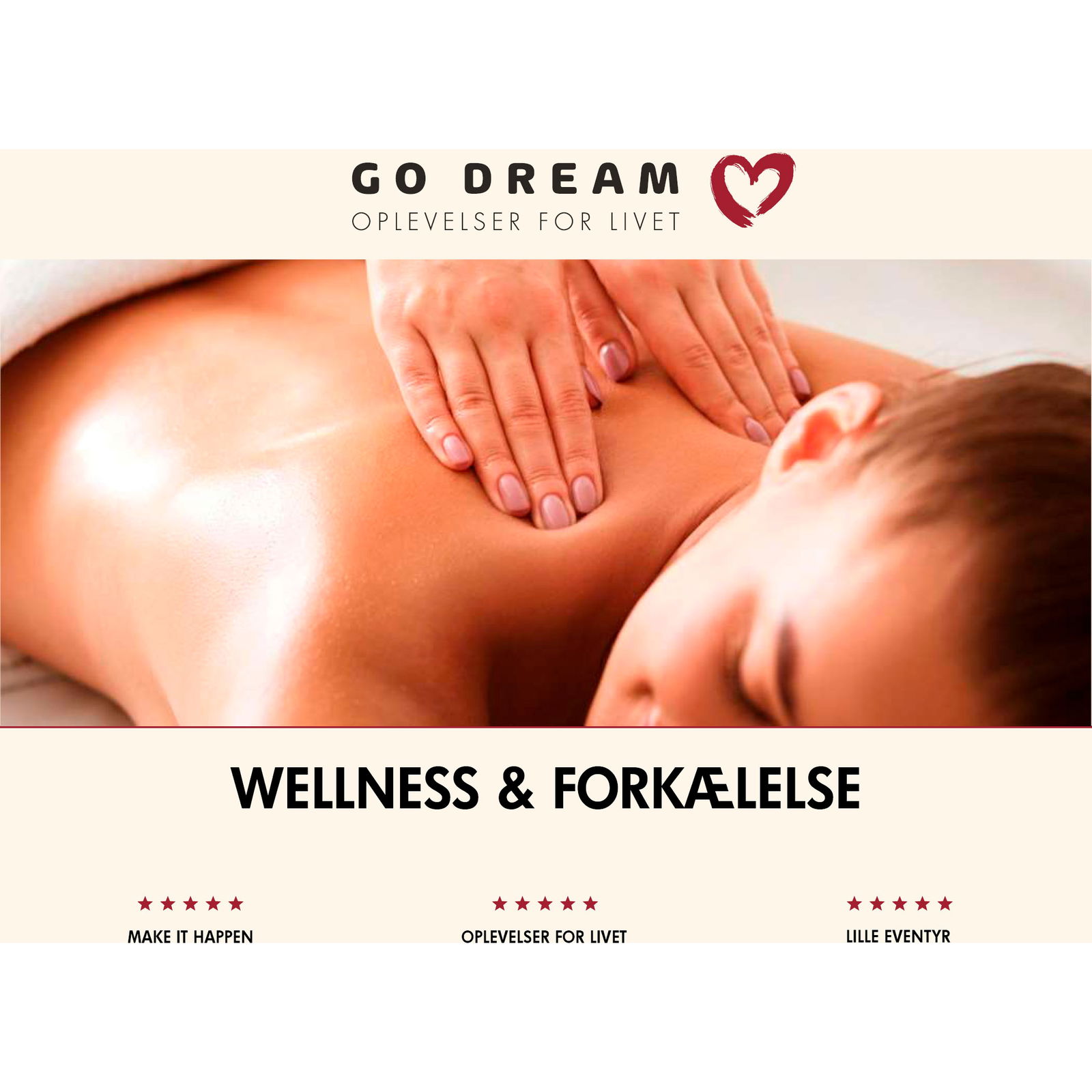 Go Dream Wellness & forkælelse gavekort