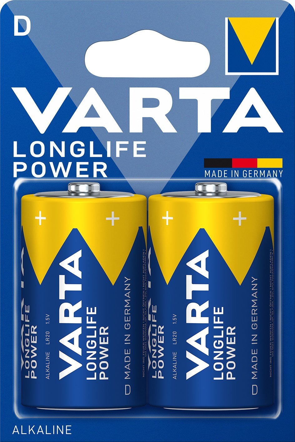 VARTA LongLife Power batteri D/LR20 1.5 v 2 stk