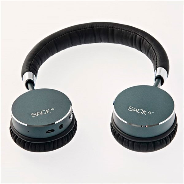 SackIt WOOFit Bluetooth on-ear høretelefoner sort