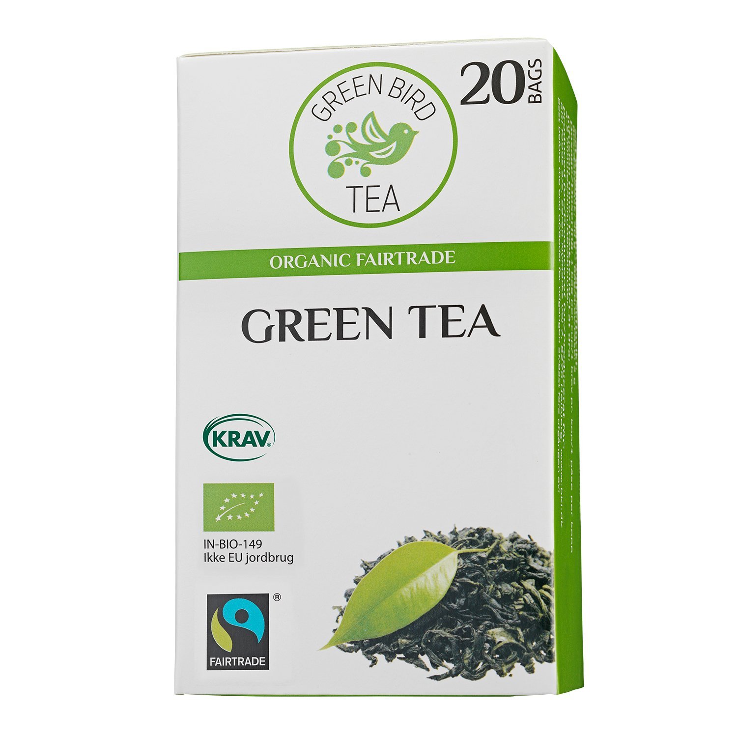 Green Bird Økologisk Grøn te 20 stk Grøn