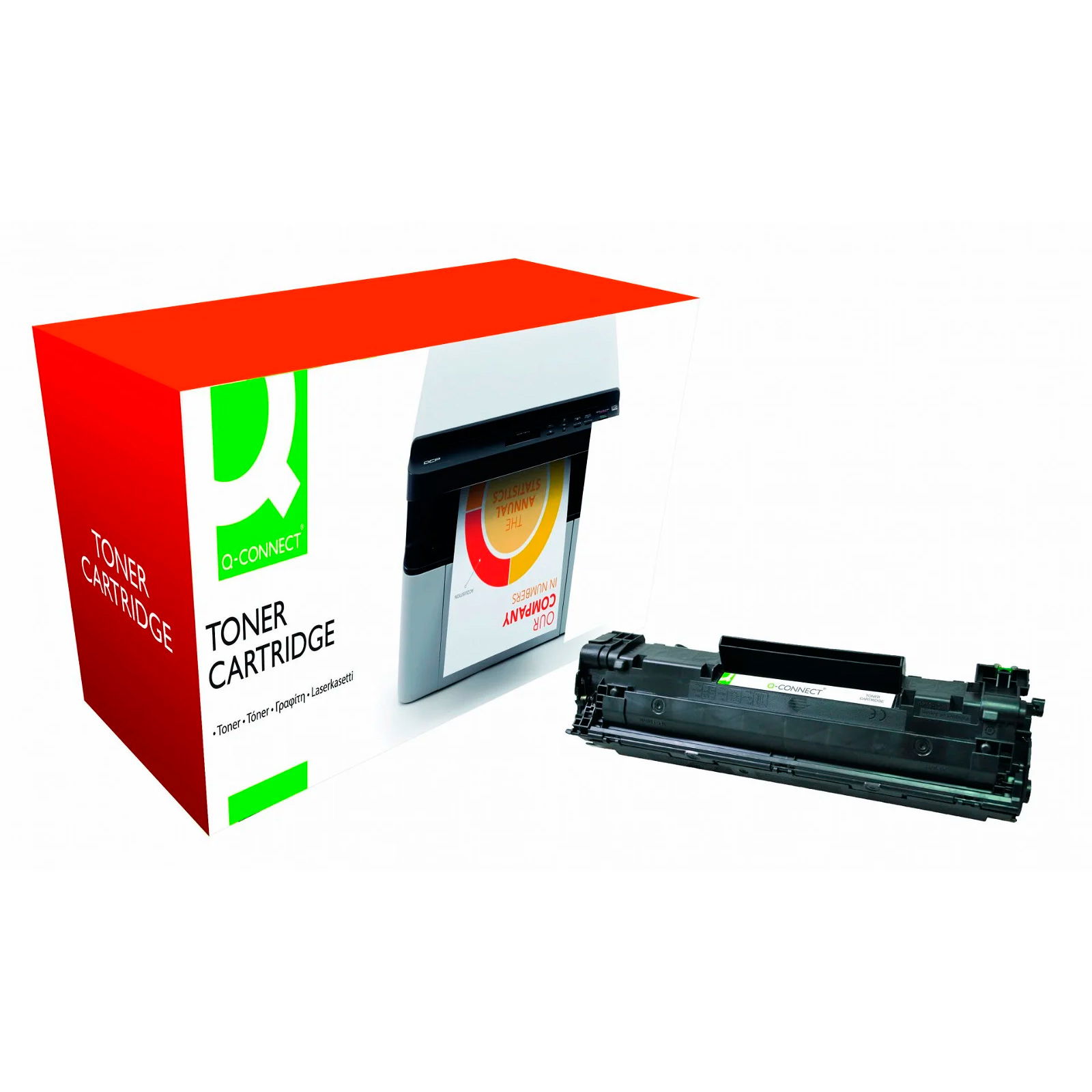 Q-connect CRG-728BK lasertoner sort 2100 sider