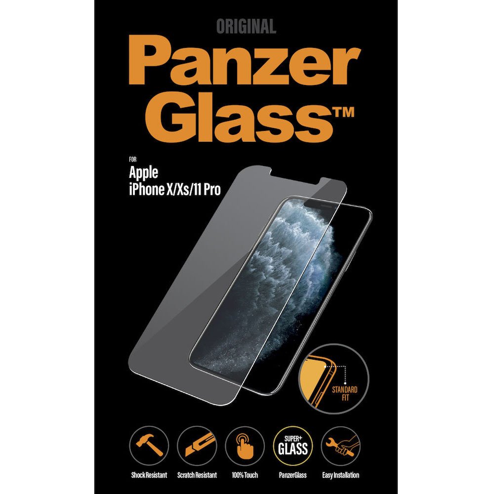 PanzerGlass standard beskyttelsesglas t/iPhone X/XS/11 Pro transparent