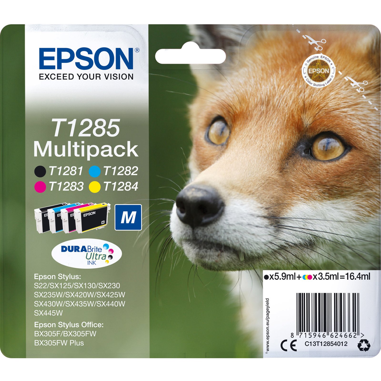 Epson T1285 blækpatroner flerfarvet