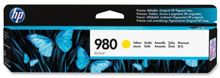HP 980 D8J09A Gul Blækpatron, 6.600 sider