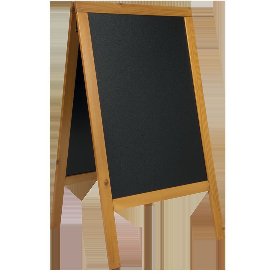 Securit gadeskilt i størrelsen 70x120 cm i farven sort/natur