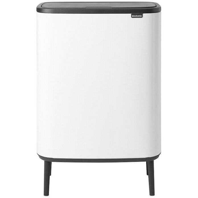 Brabantia BO High vippelågsspand 2x30 ltr white