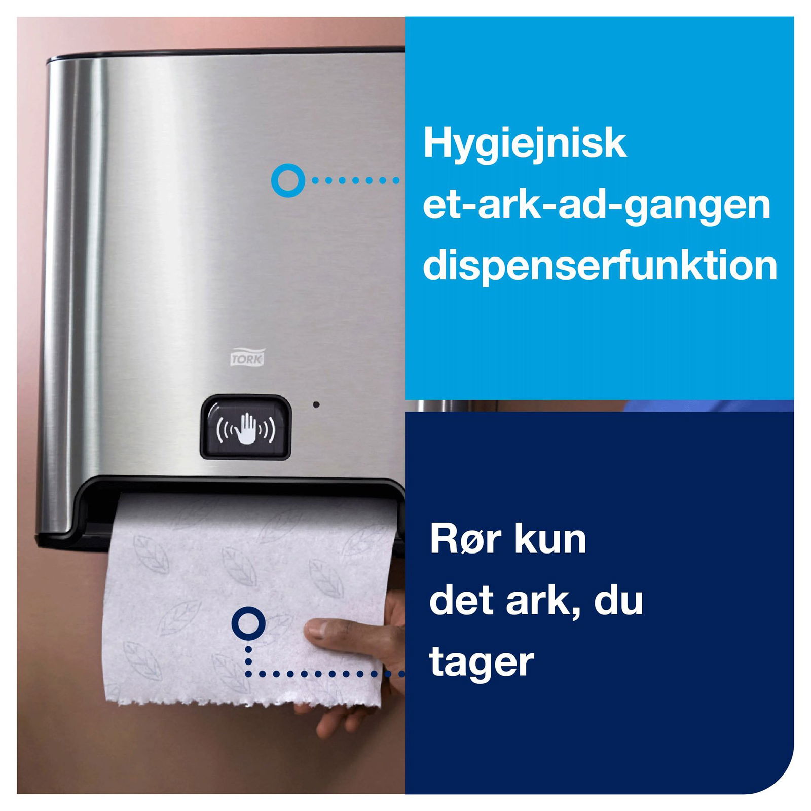 Tork 460001 Matic Touch Free dispenser H1 rustfrit stål