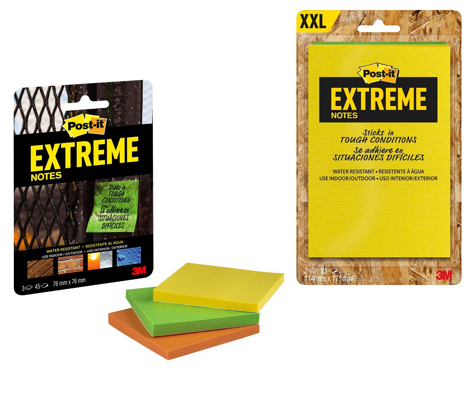 Post-it Extreme Notes 76 mm flerfarvet 12 blk