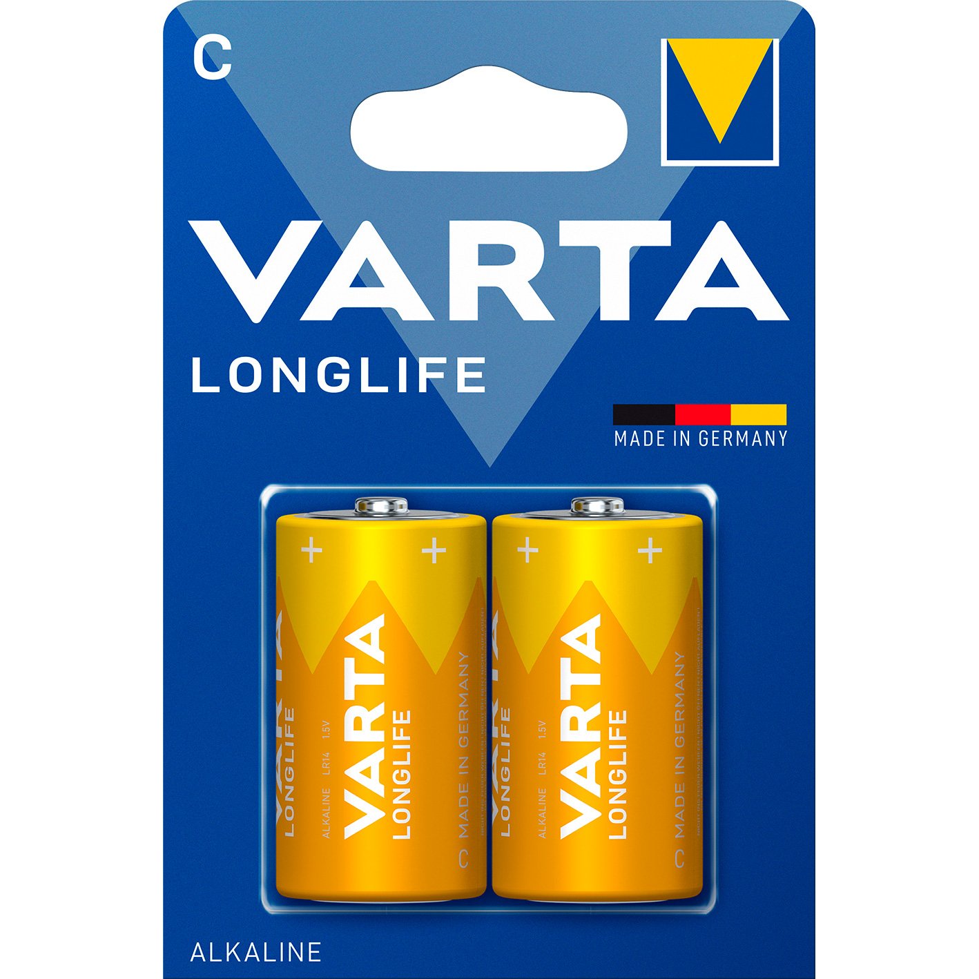 VARTA LongLife batteri C/LR14 1.5 v 2 stk