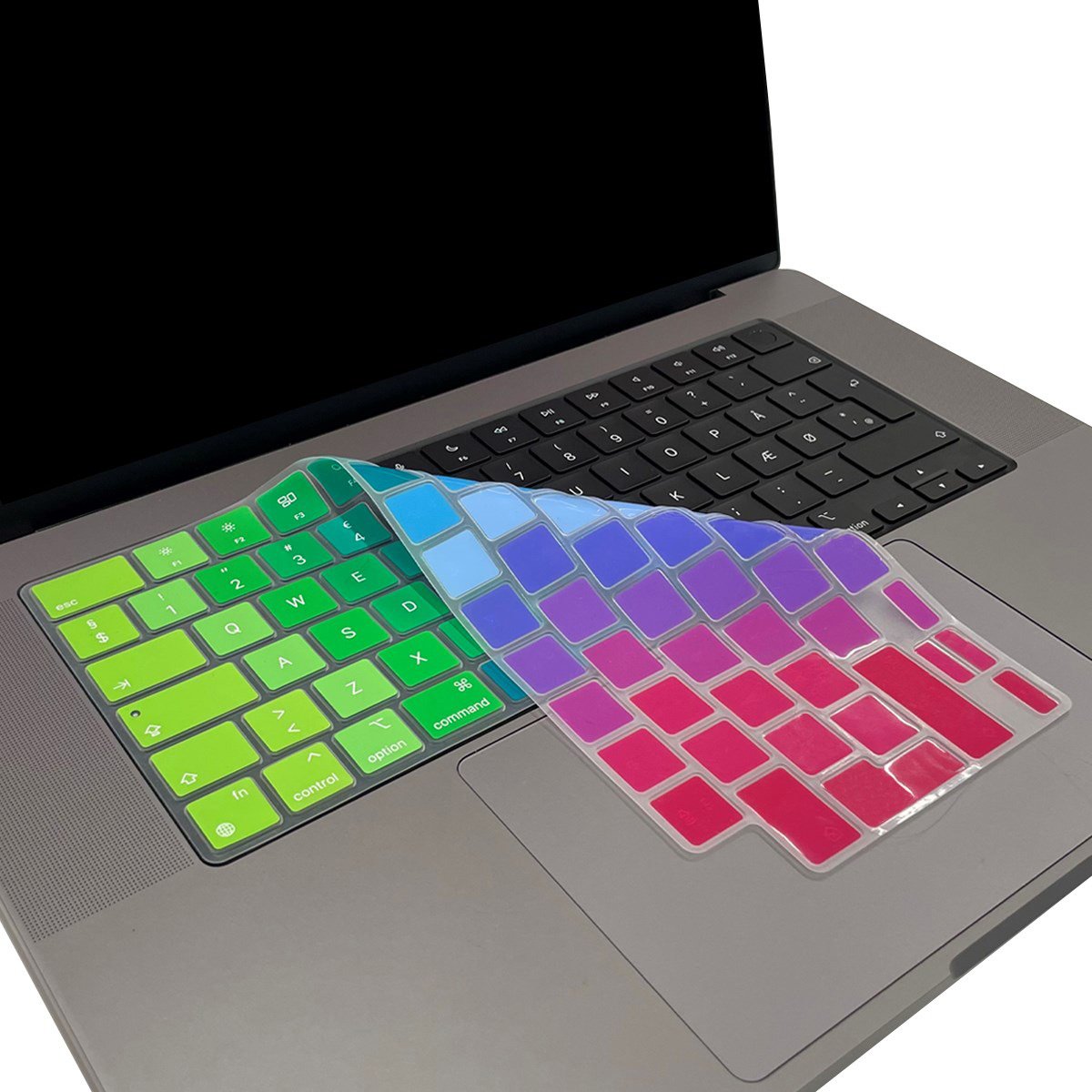 Philbert tastatur cover t/Macbook 13-16" 2021-2023 Flerfarvet