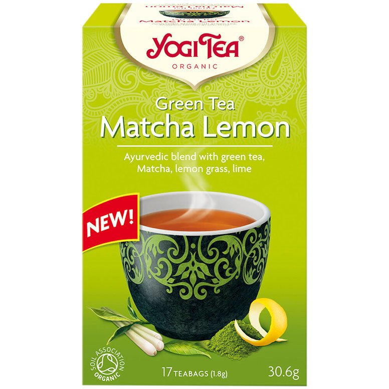 Yogi Tea Green Matcha Lemon te 17 stk Grøn Matcha Lemon