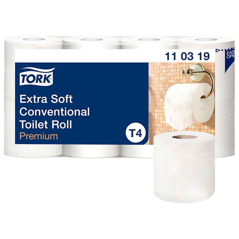 Tork Premium Extra Soft toiletpapir hvid T4