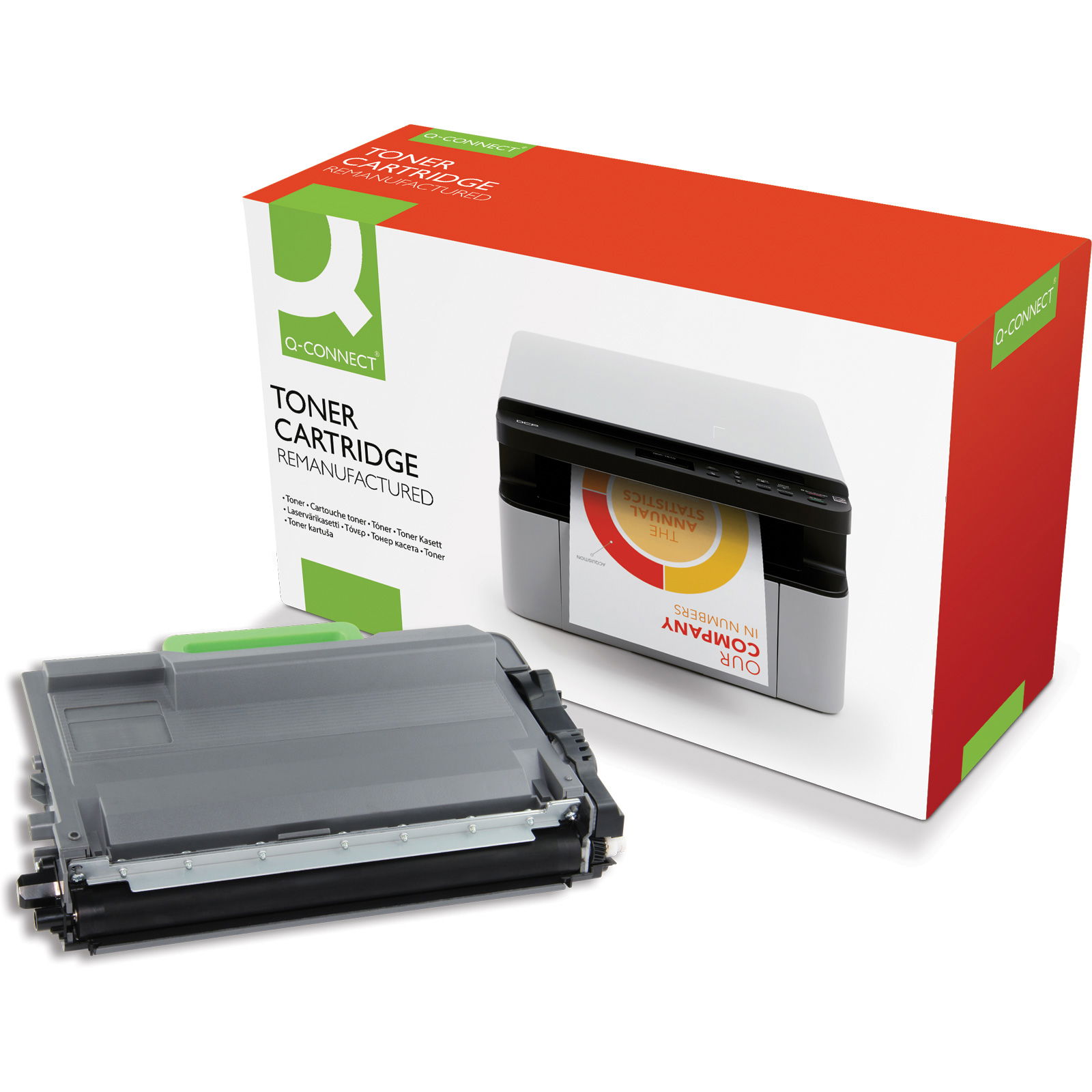 Q-connect TN3480 toner 8000ark sort