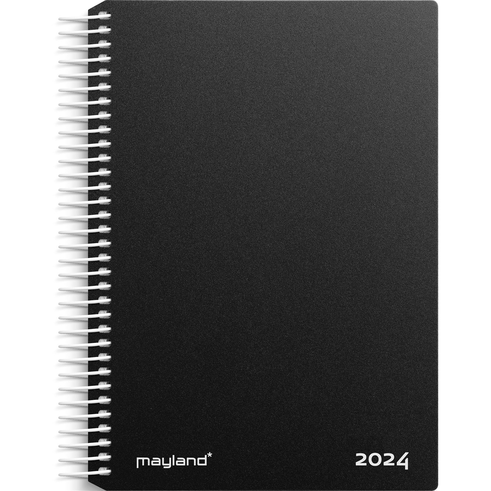 Mayland 2024 24210000 spiralkalender 17,5x13,5cm sort