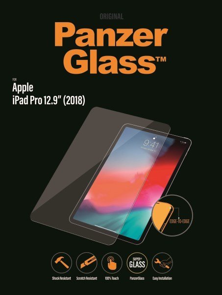 PanzerGlass Case Friendly beskyttelsesglas t/iPad Pro (2018/2020) 12,9&quot; transparent