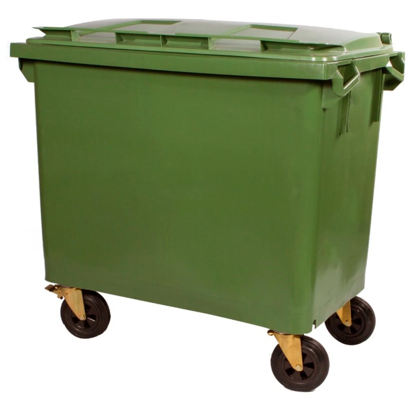 Affaldscontainer Plast gron 660 l
