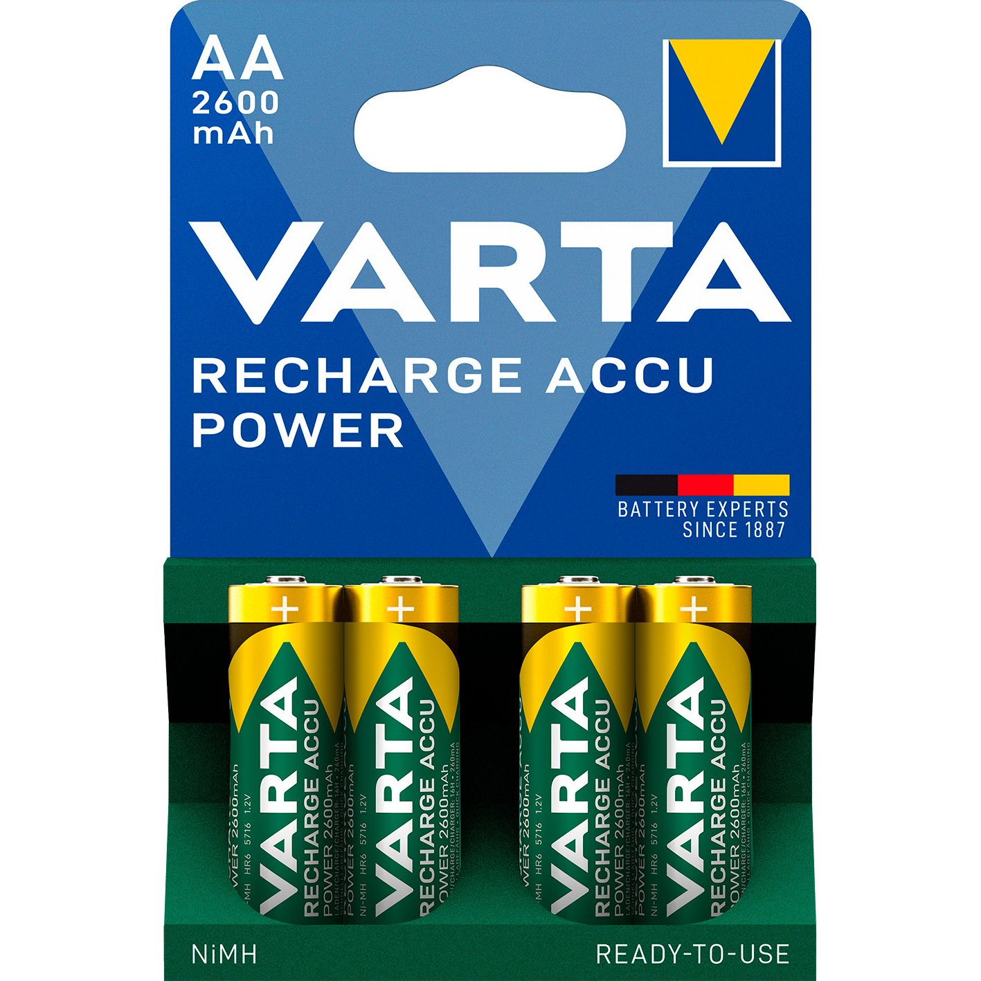 VARTA Genopladelige batteri AA/HR6 2600 mah 4 stk