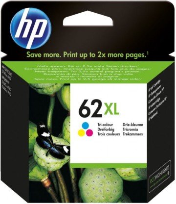 HP 62XL blækpatroner Tri-colour 415 sider