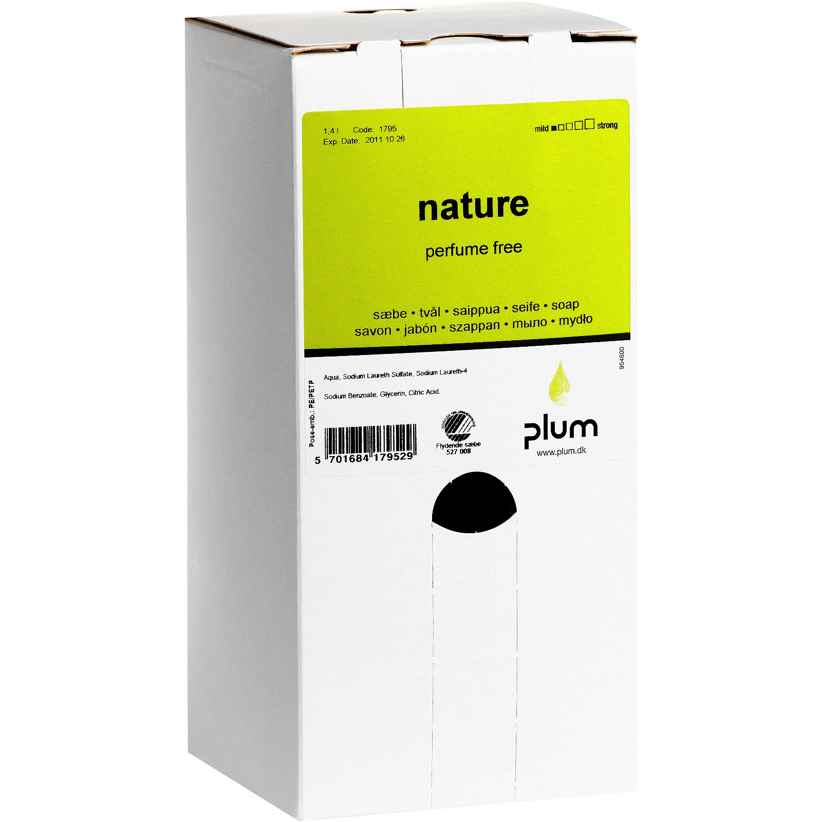 Plum Nature håndsæbe u/parfume 1.4 l